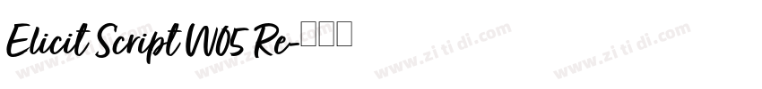 Elicit Script W05 Re字体转换